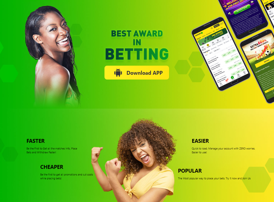 Bangbet app download page