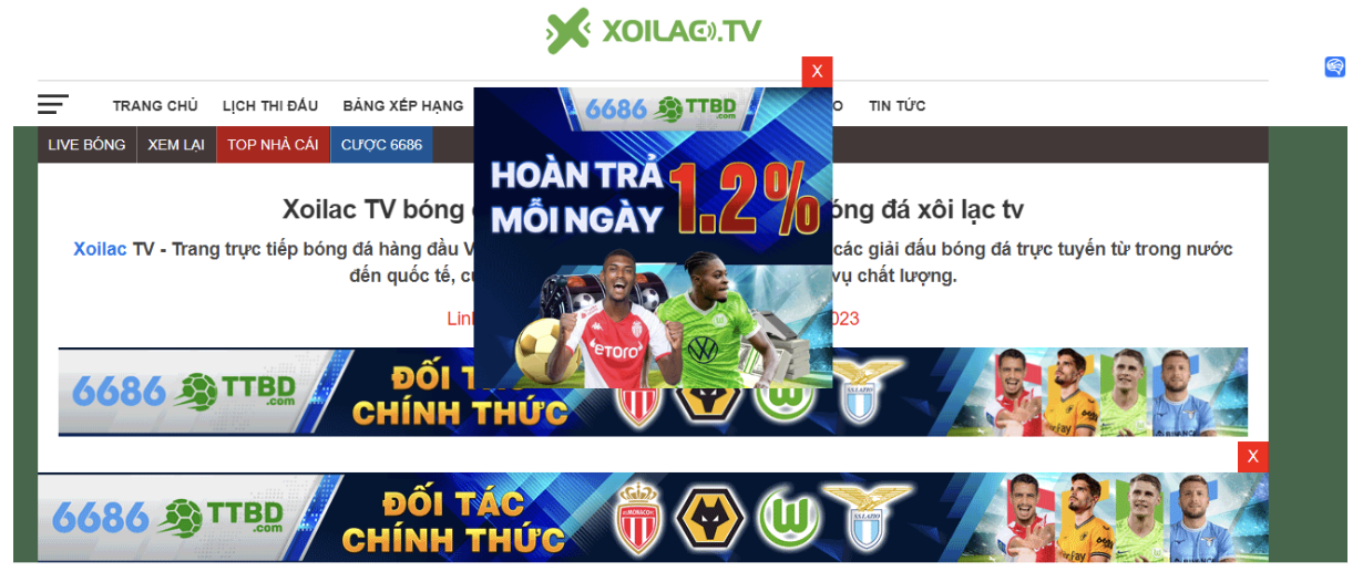Watch safe and quality football at Xoilac TV