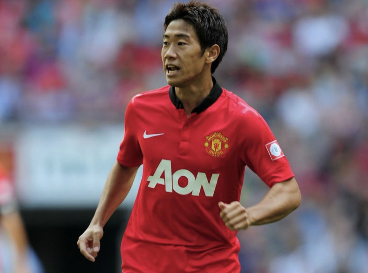 Image of Shinji Kagawa in Man United shirt