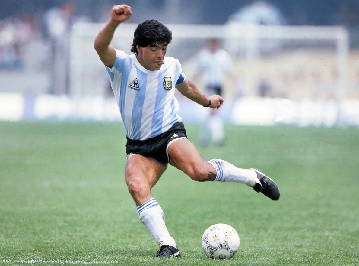 Maradona won the 1986 World Cup with the Argentina team