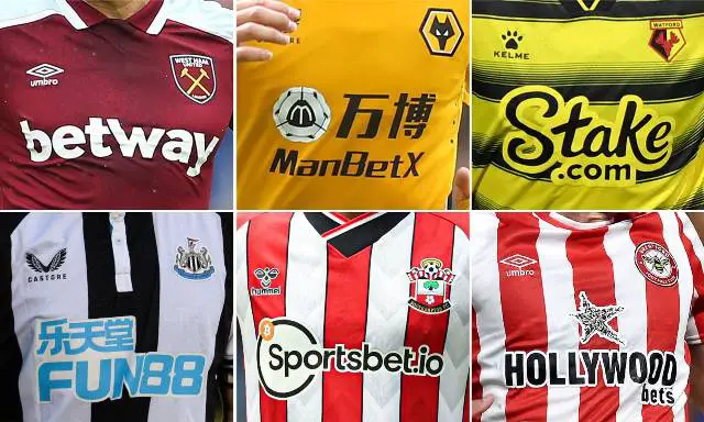 Top Five Bookmakers Sponsoring Premier League Clubs