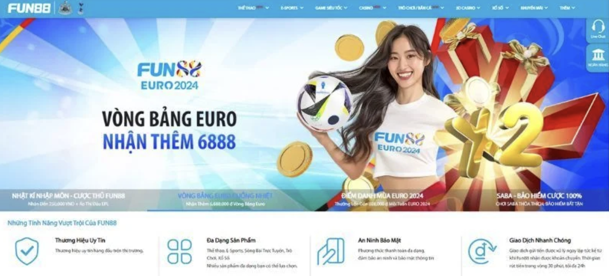 Fun88 is the world's top class soccer betting house