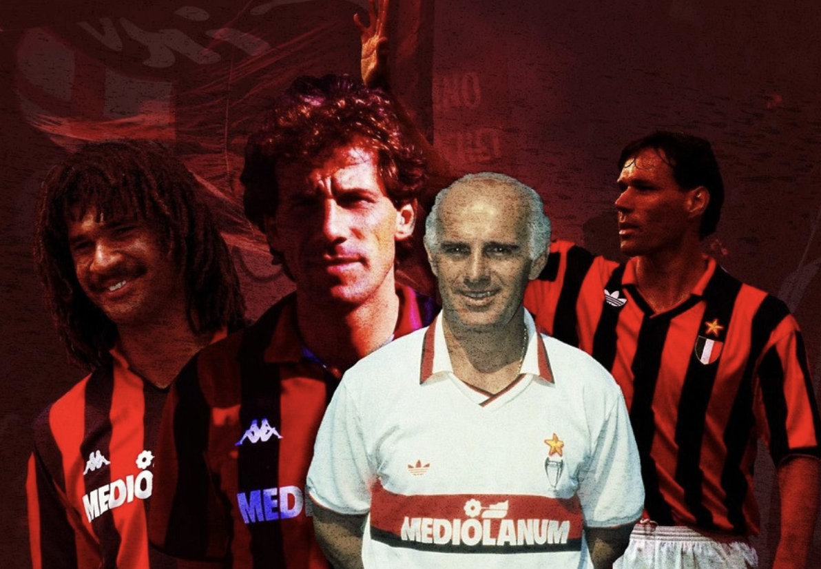 Arrigo Sacchi who brought Milan back to the top of European football