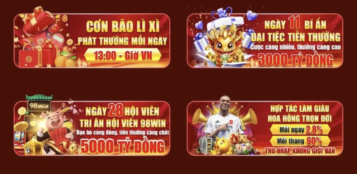 Nền tảng liên tục tung ra khuyến mãi độc quyền cực hấp dẫn