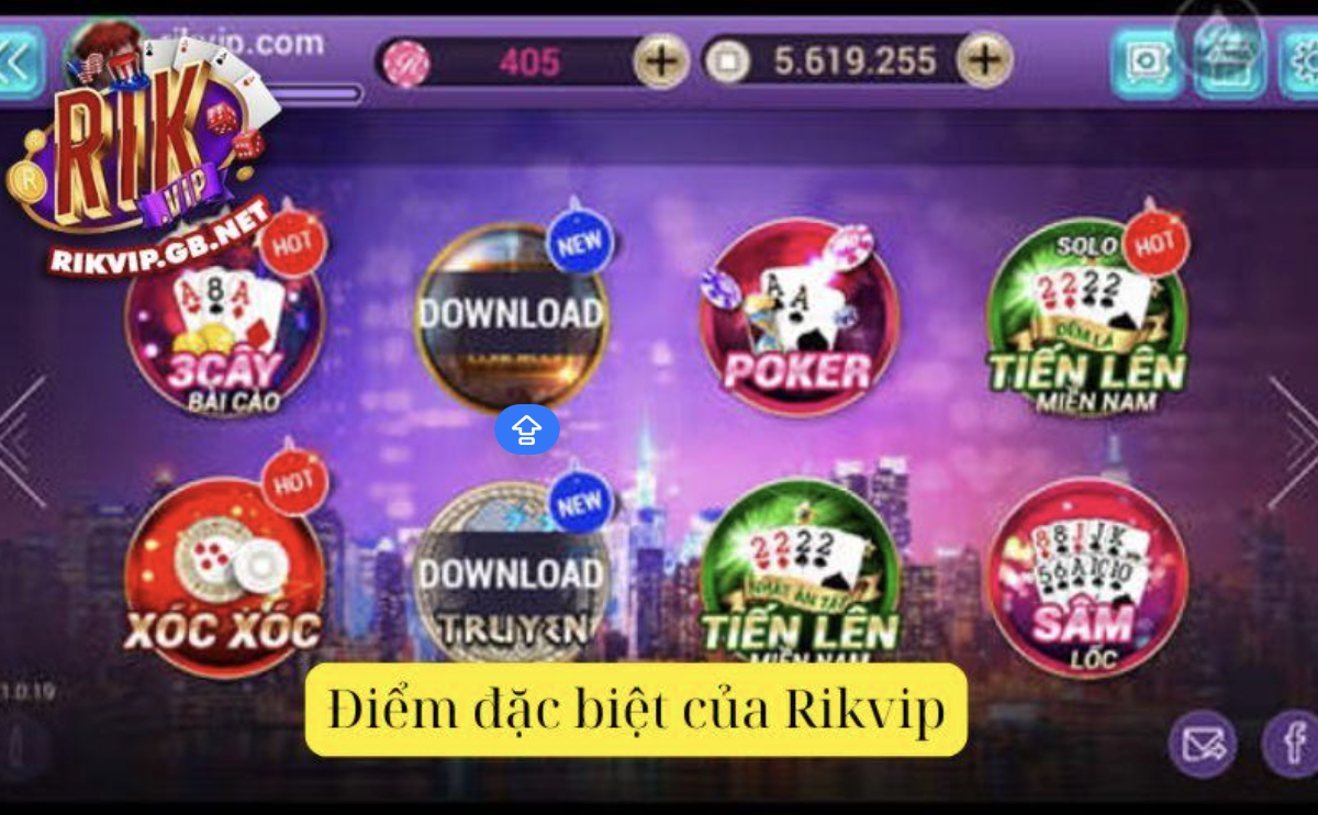 Điểm đặc biệt của Rikvip