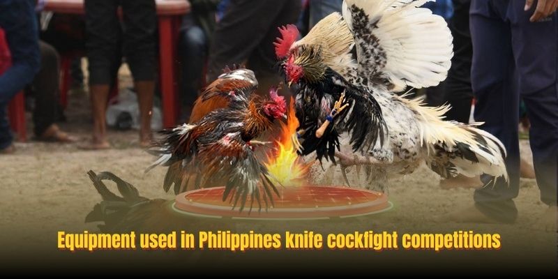Equipment used in Philippines knife cockfight competitions