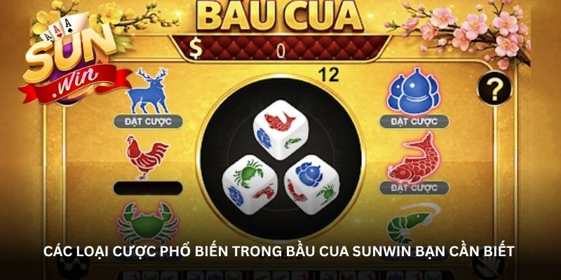 Popular betting types in Bầu Cua Sunwin you should know