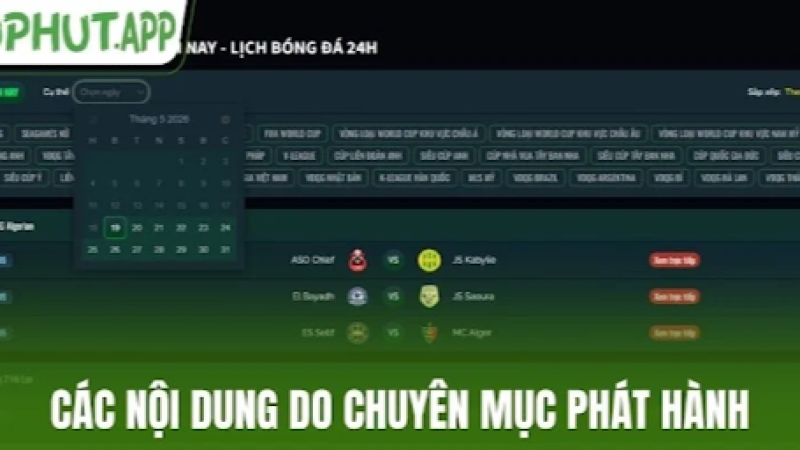 Fixture Information At 90phut: Finding Upcoming Matches